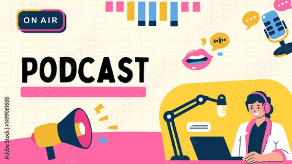 Obraz Engaging Podcast Topic Slide