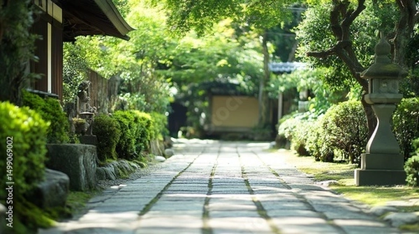 Fototapeta path in the garden