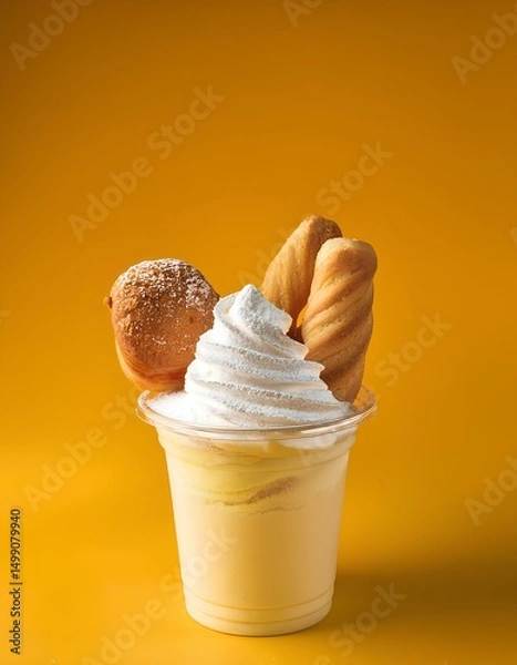 Fototapeta vanilla ice cream