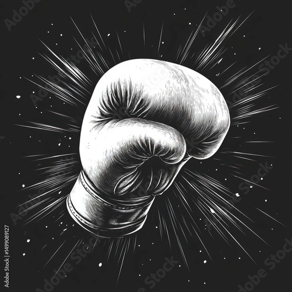 Obraz Boxing glove graphic design