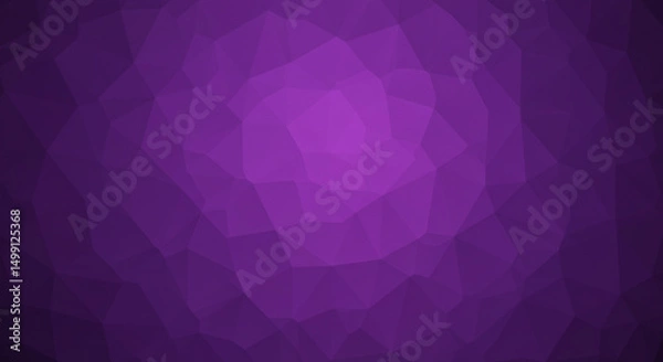 Obraz Polygonal Amethyst Spectrum: A captivating low-poly gradient design with varying shades of purple to create a sense of depth and subtle sophistication
