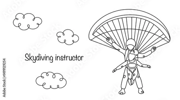 Obraz Skydiving instructor
