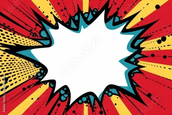 Fototapeta Explosion Dialog backgrounds graphics pattern.