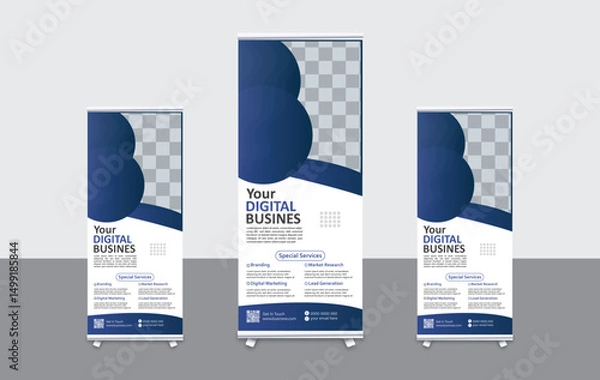 Obraz Business Rollup Banner Design vector file 