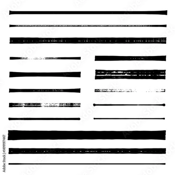 Obraz 油性マーカーペンのライン素材セット