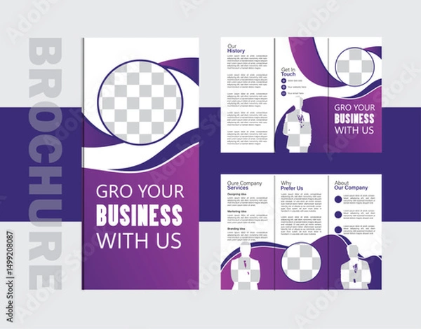 Obraz Business brochure templet design for prent