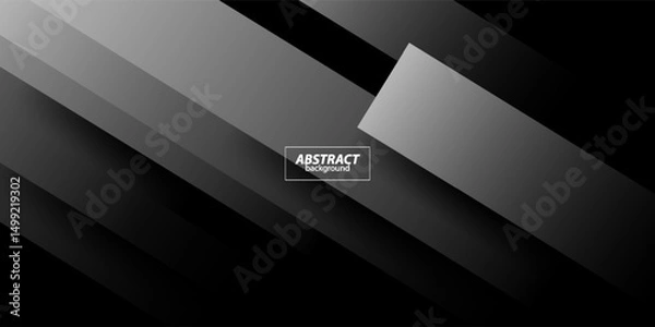 Obraz Abstract gray geometric pattern background overlapping for graphic design. Vector eps10