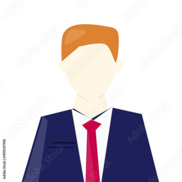 Obraz business man icon with transparent background cutout