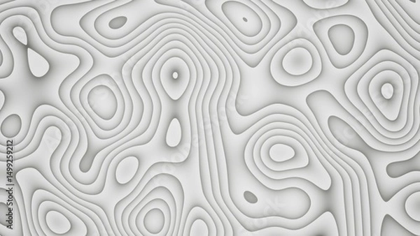 Fototapeta A seamless abstract pattern featuring layered shapes and fluid lines. Ideal for backgrounds, textiles, packaging, or digital use with a modern, minimal aesthetic.