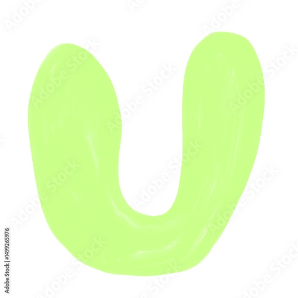 Fototapeta textured digital paint abstract shapes gouache pastel painted solids