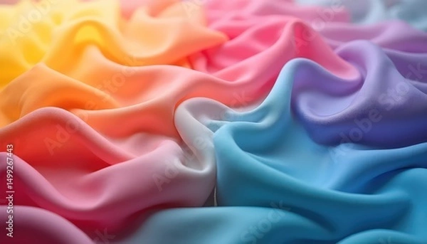 Fototapeta a close up of a pink and blue liquid wave with sparkles