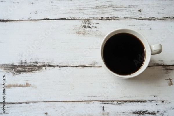 Obraz cup of coffee on wood