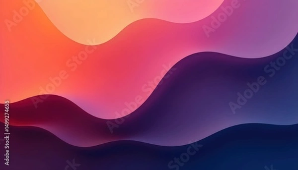 Fototapeta a close up of a colorful wave pattern on a dark background