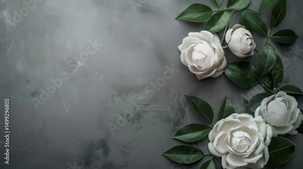 Fototapeta Neutral Gray Background – Clean and Versatile Backdrop for Advertising and Design Templates