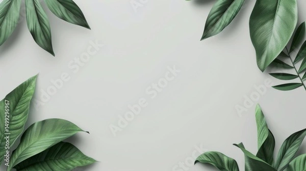 Fototapeta Neutral Gray Background – Clean and Versatile Backdrop for Advertising and Design Templates