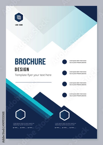 Fototapeta Modern business card template for presentation.