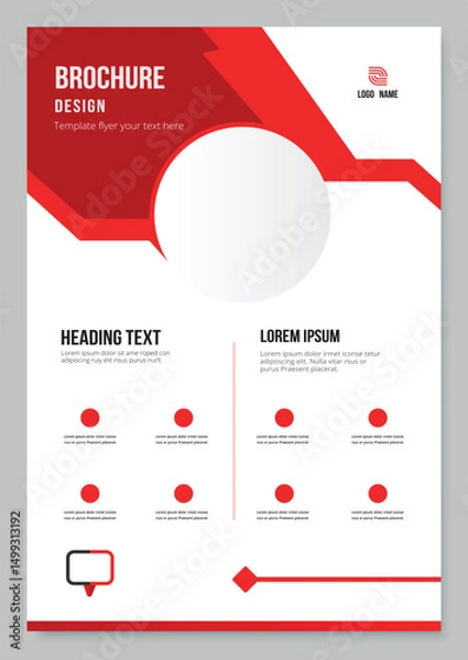 Fototapeta Modern business card template for presentation.