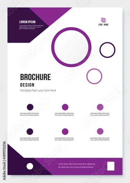 Fototapeta Modern business card template for presentation.