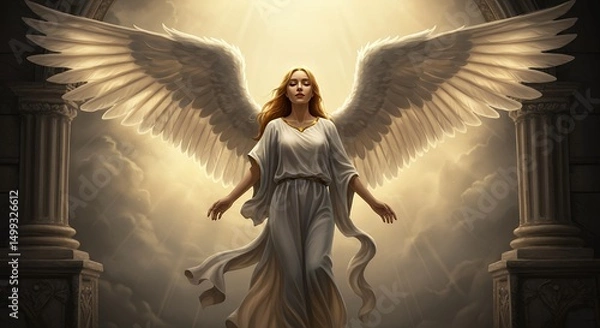 Obraz Angel with White Wings