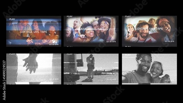 Obraz VHS Distorted Screen