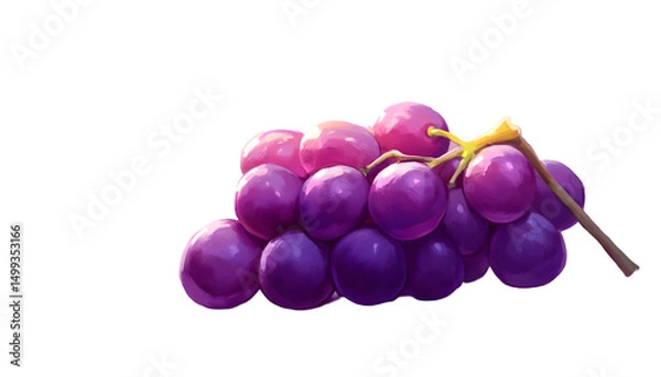 Obraz Purple grapes bunch