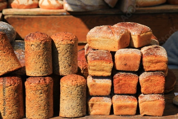 Obraz chleb pieczywo mąka ziarno jedzenie 