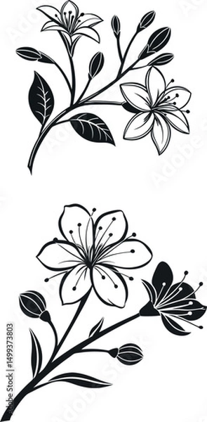 Fototapeta floral design element