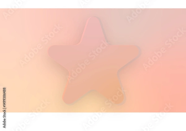Fototapeta Soft Pink Color with Star Gradient background