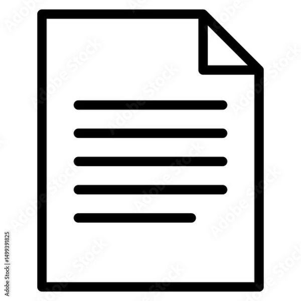Fototapeta File, document icon