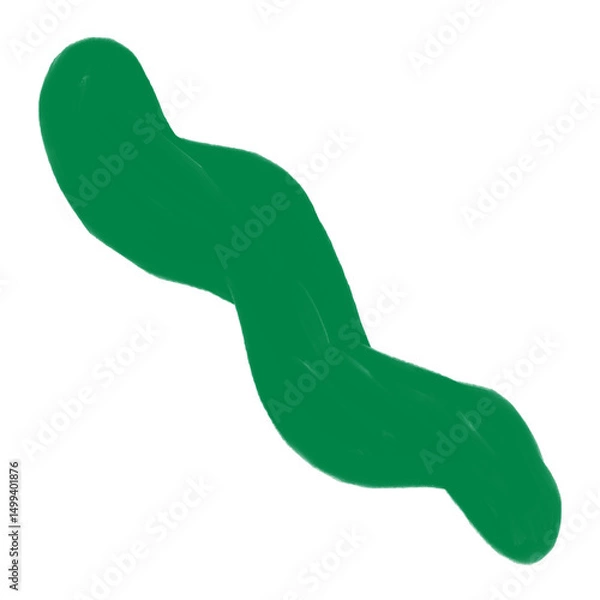 Fototapeta Abstract digital paint shapes solid gouache style collage elements