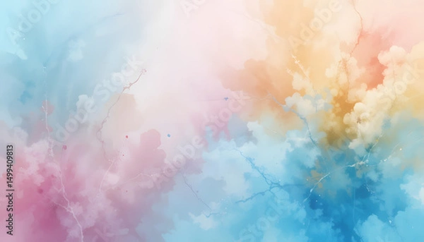 Fototapeta Vibrant abstract art creation digital medium colorful background soft textures artistic viewpoint creative expression
