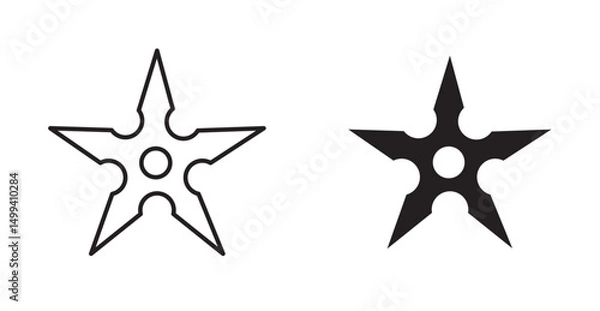 Fototapeta Shuriken icon