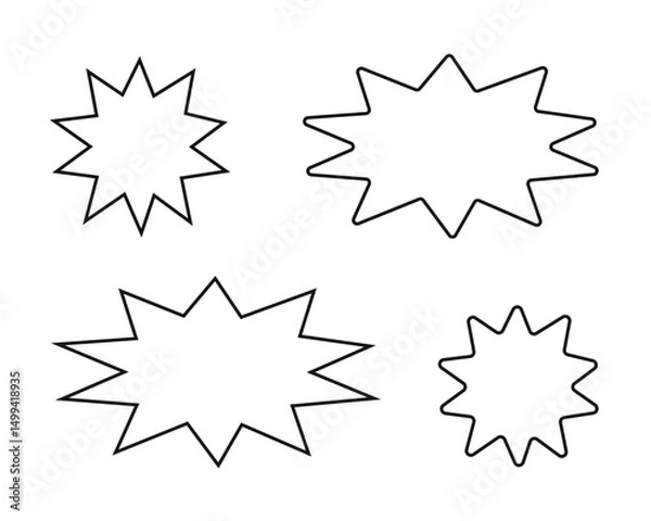 Obraz set of stars