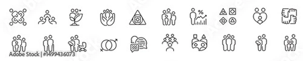 Fototapeta Black white image different icons with words different things. Vector