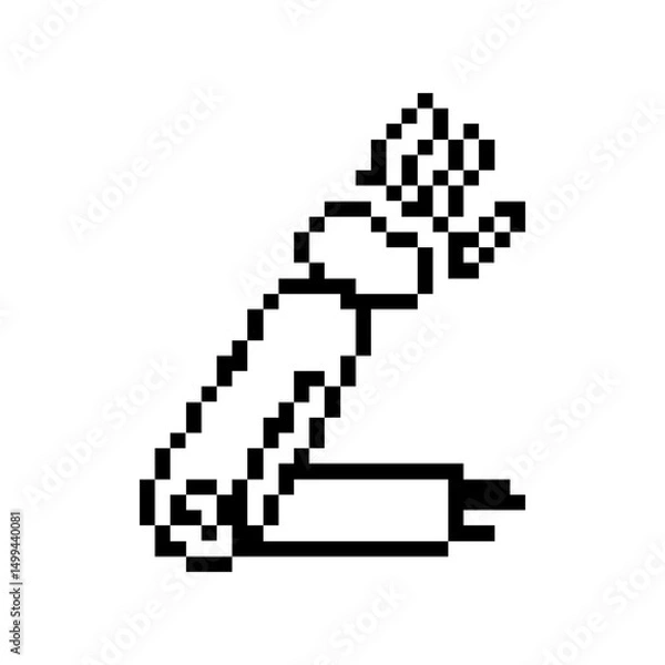 Obraz pixelate robotic hand