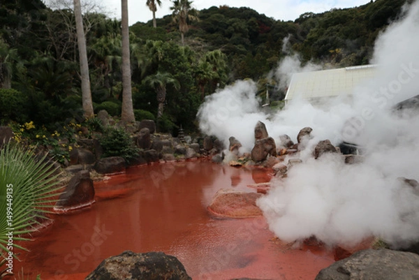 Fototapeta Chinoike Jigoku (Blood pond Hell) in beppu, oita, japan