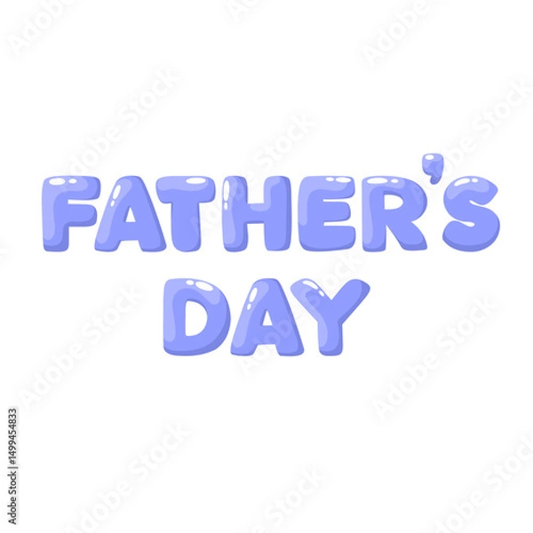 Obraz Father's Day, text lettering.