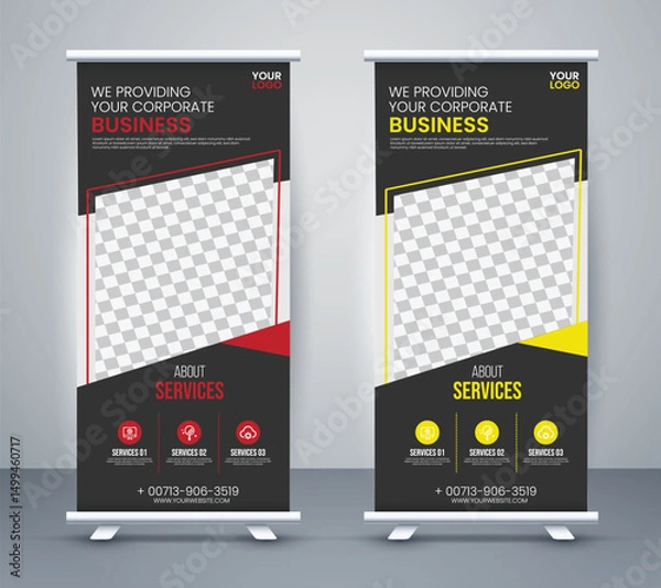 Obraz Roll Up Banner Design Template – Modern & Professional Display for Events
