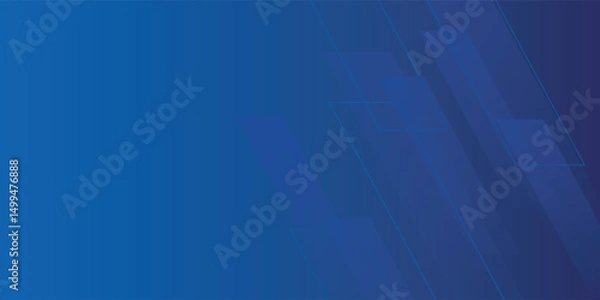 Fototapeta dark blue background with abstract square shape, dynamic and sport banner concept.