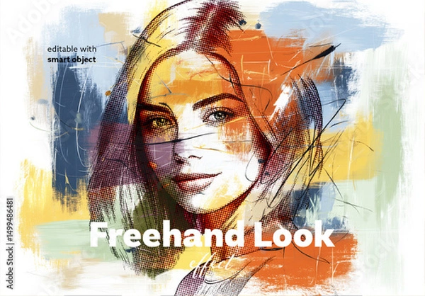 Obraz Freehand Look Photo Effect