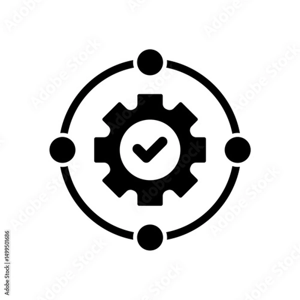 Fototapeta Icon a framework, isolated against a clean background.