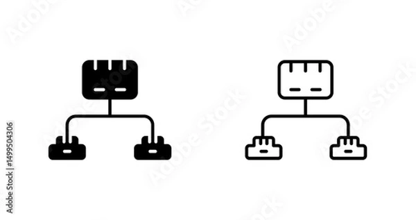 Fototapeta Ethernet Switch Vector Icon