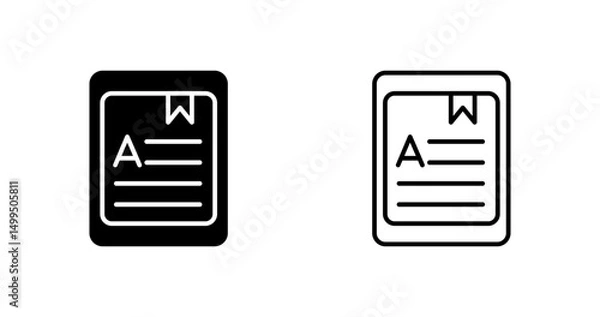 Fototapeta E-reader Vector Icon