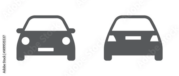 Obraz Set of car icon. Car. Car symbol. Machine signs for applications and web sites. Vector illustration.