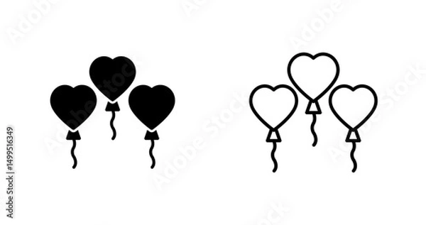 Fototapeta Balloon Vector Icon