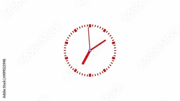 Obraz wall clock isolated on white