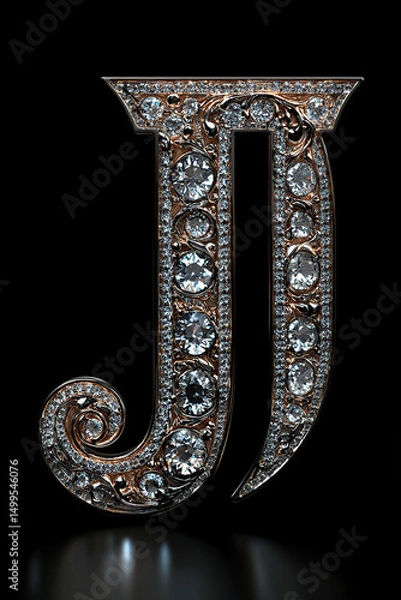 Fototapeta metal font, metallic typeface, steel letters, chrome font, iron typography, silver text, industrial font, futuristic metal letters, heavy metal font, brushed steel text, shiny metal font, gold metalli