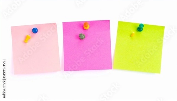 Fototapeta sticky notes on a white background