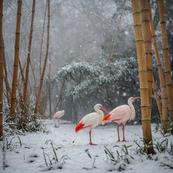 Obraz greater flamingo in the zoo