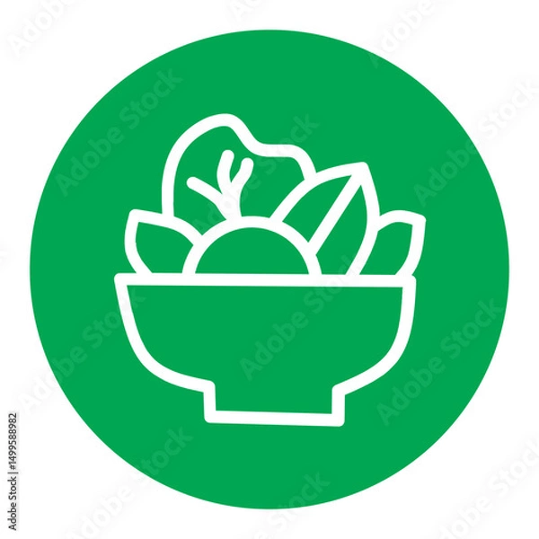 Obraz Nutrion and Diet logo green